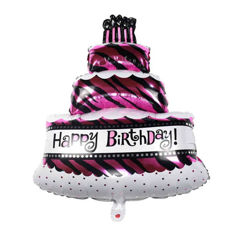 4 шт. мини воздушные шары из фольги Globos для маленьких мальчиков воздушные шары 1th детская коляска мяч для девочки на день рождения надувные вечерние детские украшения - Цвет: purple cake