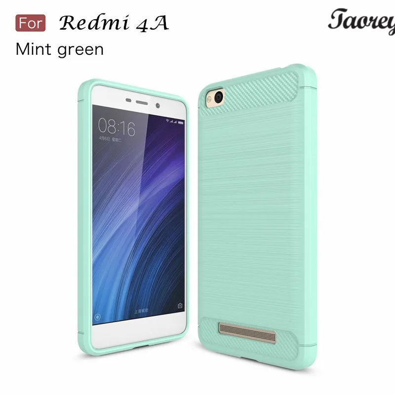 Taorey For Xiaomi Redmi 4A Rugged Armor Carbon Fiber Texture Brushed Soft TPU Case Back Cover For Xiaomi Redmi 4A case (16)