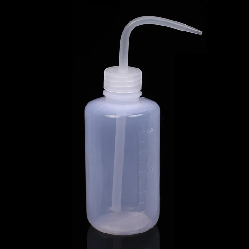 250ml Wash Clean Clear White Plastic Laboratory Wash Squeeze Bottle Transparent Container Laboratory Bottle