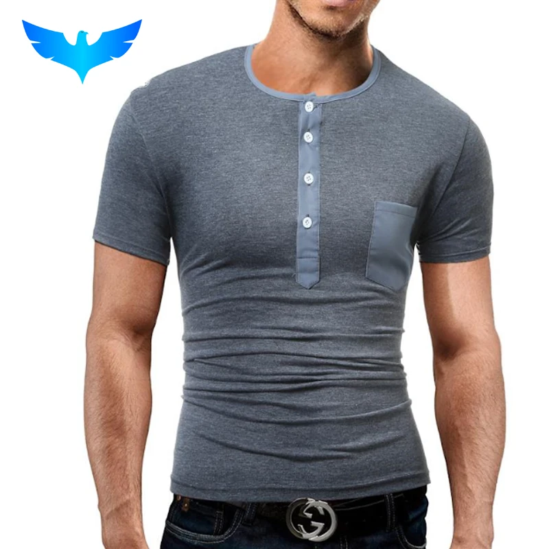 

QINGYU Brand Men'S T Shirt 2018 Summer Fashion O-Neck Short-Sleeved Tees Male Solid color T-Shirt Slim Male Tops Tees DD04