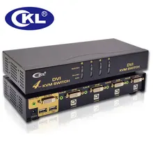 4 Порты и разъёмы USB DVI KVM переключатель клавиатуры Мышь ПК МОНИТОР коммутатор с аудио и автоматическое сканирование Поддержка 1920*1200 DDC2B металлический CKL-94D