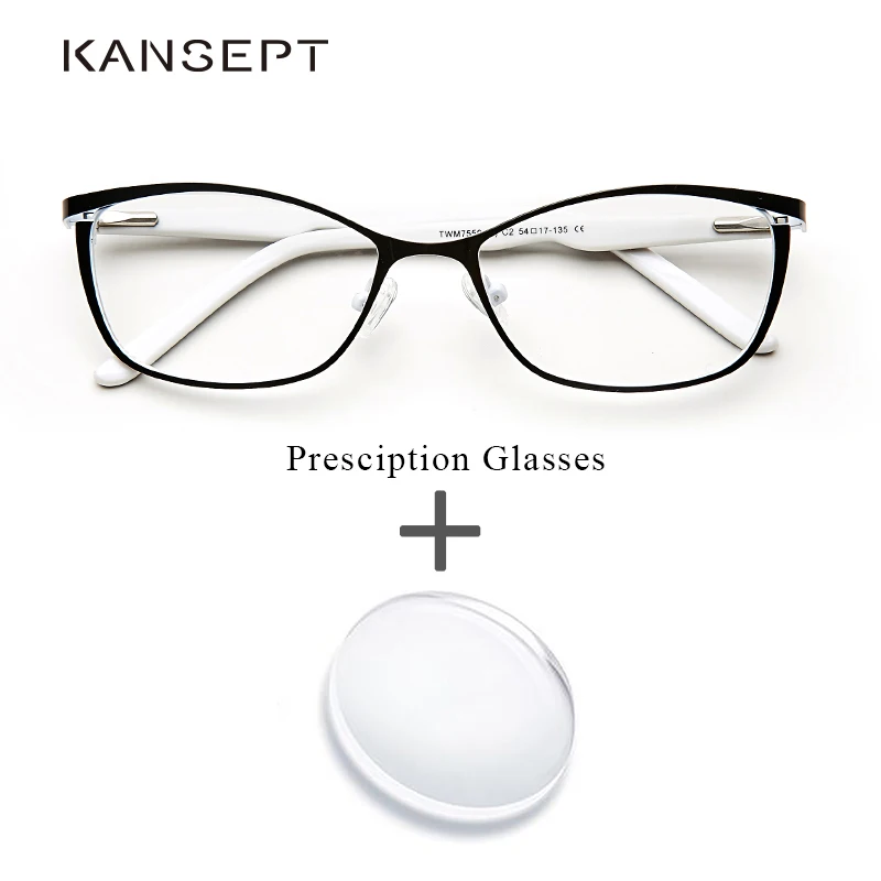 Pаспродажа Металлические женские очки кошачьего глаза по рецепту Компьютерные близорукие Oculos de grau feminino armacao Оптические очки для женщин # TWM7553C1