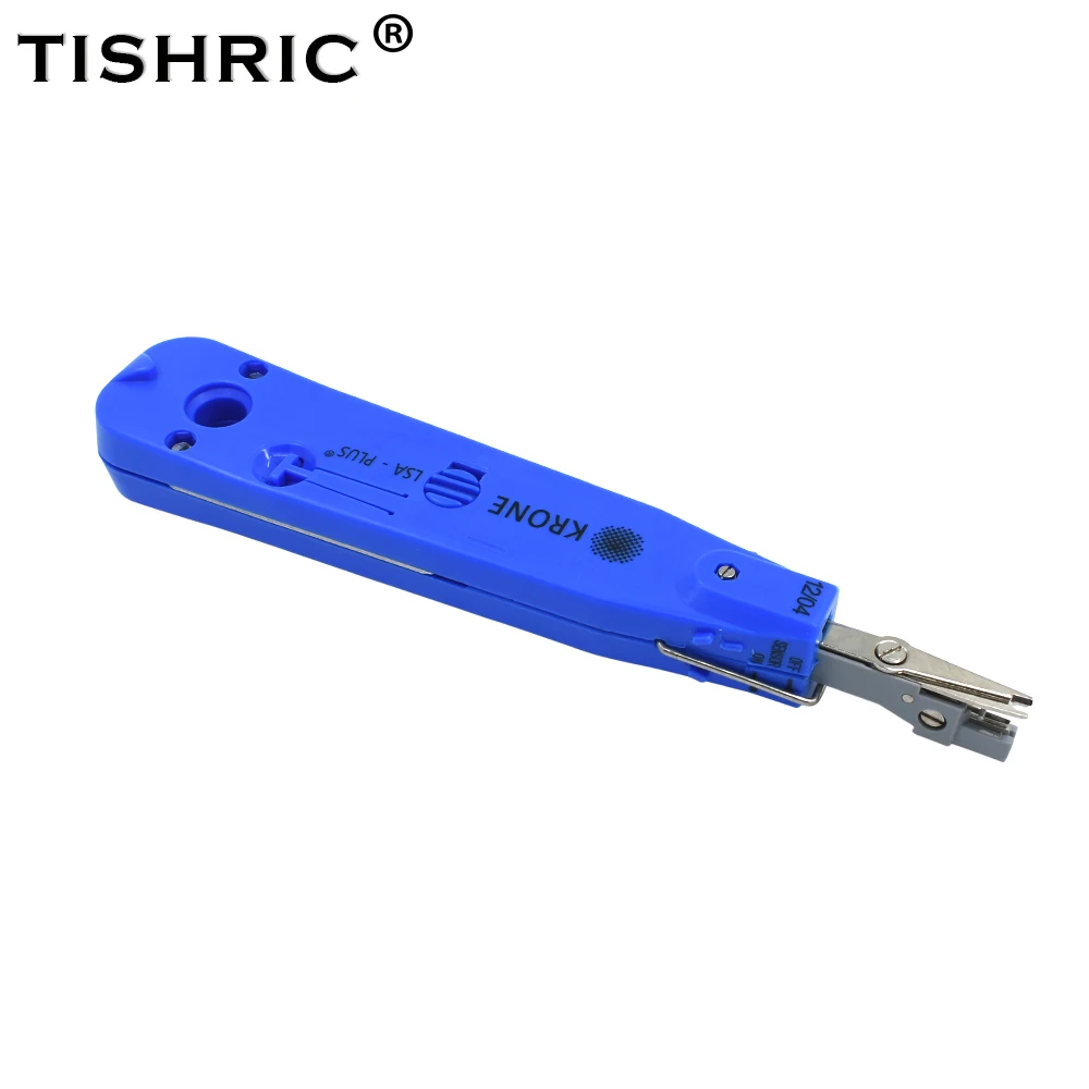 

TISHRIC Original Blue Krone Lsa-plus Professional Telecom Phone Wire Cable RJ11 RJ45 Optical Punch Down Network Tool Kit