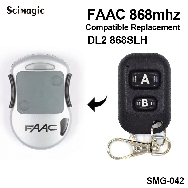 2 x FAAC XT2 868 SLH 2 button remote fob 868mhz FREE UK POST NEW 787009 twin pk