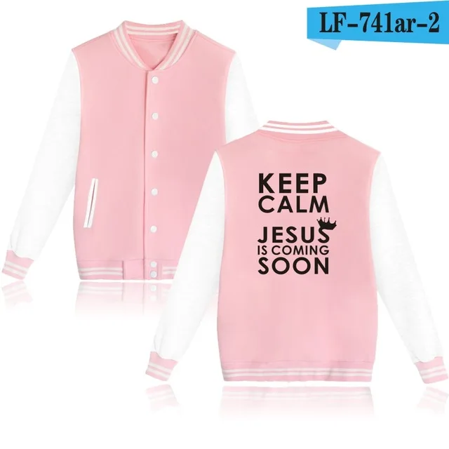 Jesus Christian Baseball Jacket Coat Harajuku Casual Sweatshirt Women/Men Fashion Plus Size