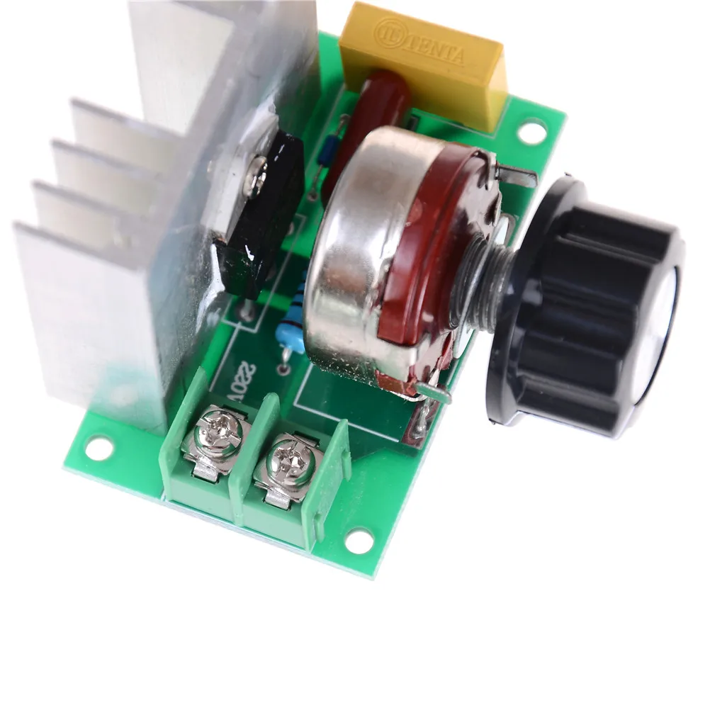 

Dimming Dimmers Speed Controller Thermostat R02 Drop ship AC 220V 3800W SCR Voltage Regulator