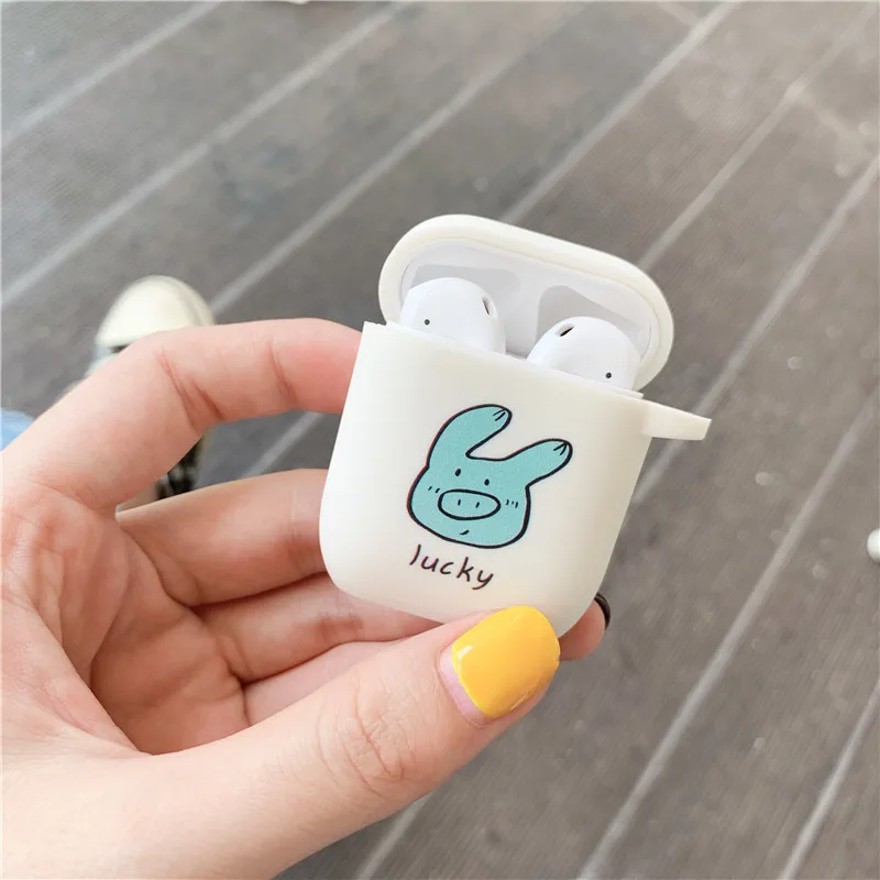 Милый чехол для Airpods с милым рисунком, мягкий чехол s для AirPods, чехол, защитная крышка, мультяшный Bluetooth, беспроводной чехол для наушников - Цвет: Style 2