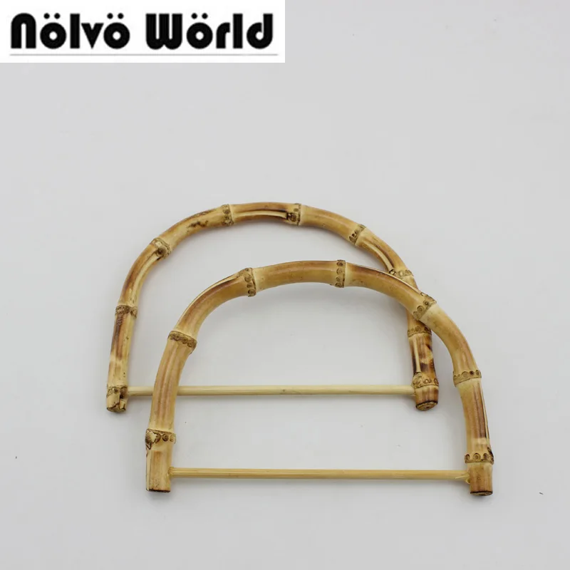 50 pairs=100 pieces,17.5X12cm Nature bamboo handles for handbags bags