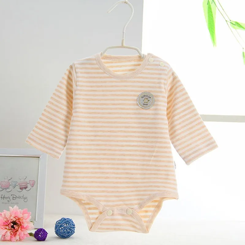 Hot Newborn Rompers Fashion Boy&Girl Clothes Triangle Climbing Clothes Cotton Baby Romper Long Sleeve Baby Clothes Free Shipping (3)