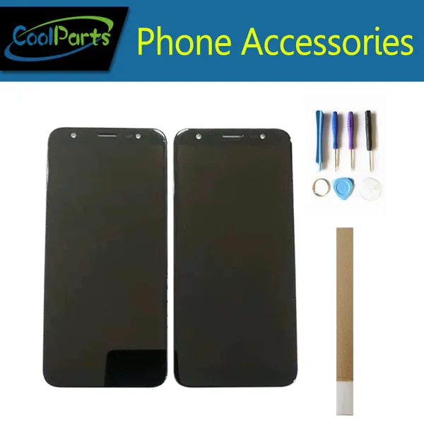 

1PC/Lot 5.45'' For BQ Mobile BQ 5512L Strike Forward BQ5512L BQ-5512L LCD Display+Touch Screen Digitizer Black Color+Tape&Tool