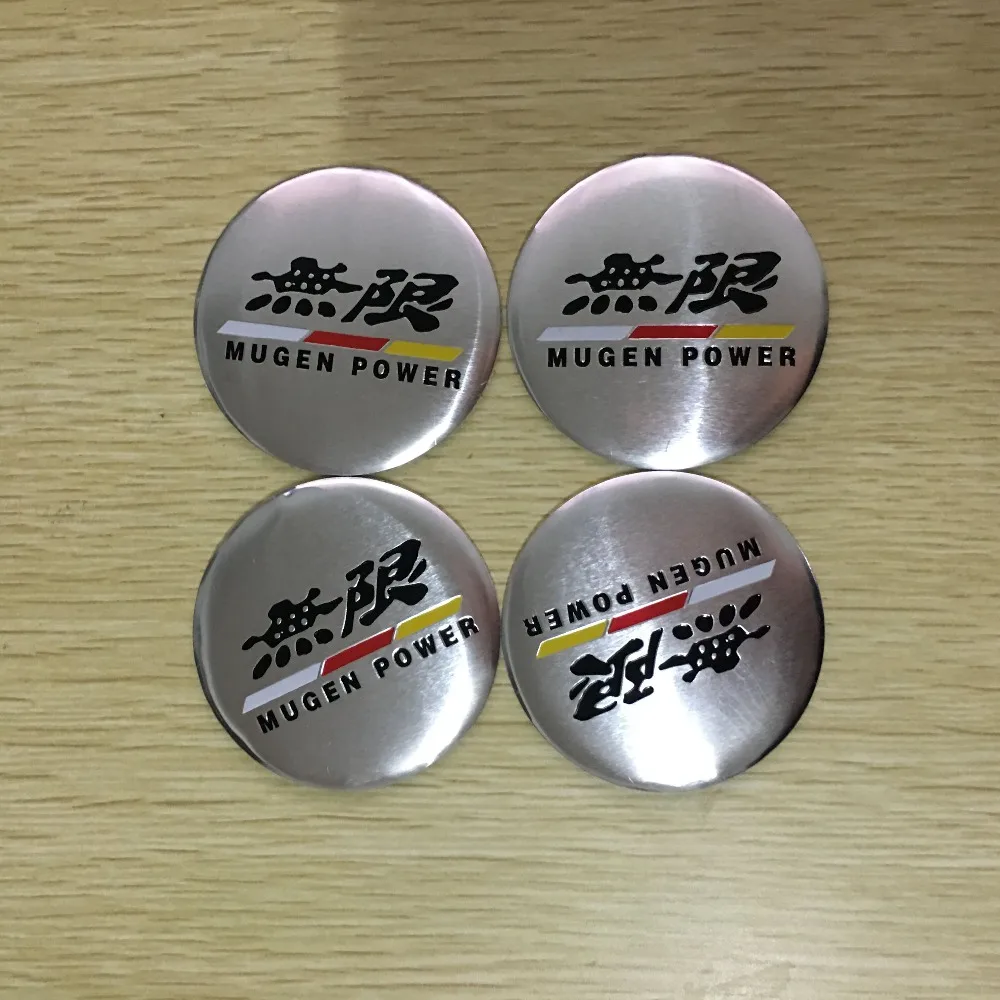 

4pcs for Mugen Power Emblem Car Wheels Center Hub Cap Stickers 56mm Car Styling Accessories