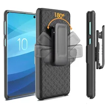 Heavy Duty Resistente Robusto Clipe para Cinto Coldre Armadura Tampa do Caso no Para Samsung S10 S10E S10 Além de Defender À Prova de Choque de Telefone coque Capa