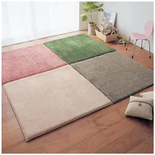 Длинные бархатные ковер сращивания Чайный домик гостиная двери коврик кровать Татами Коврики