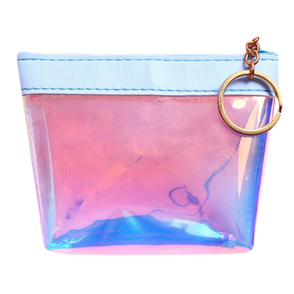 Women Short Style Fashion Lucency Jelly Mini Coin Purse Card Holder Bag Zipper Pure Color Multi-color Handbags Droship 10Mar 19 | Багаж и