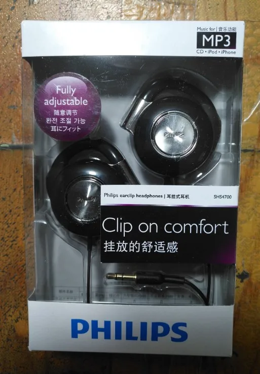 Philips SHS4700 наушники клипсы удобные черные официальные сертификаты|Наушники и