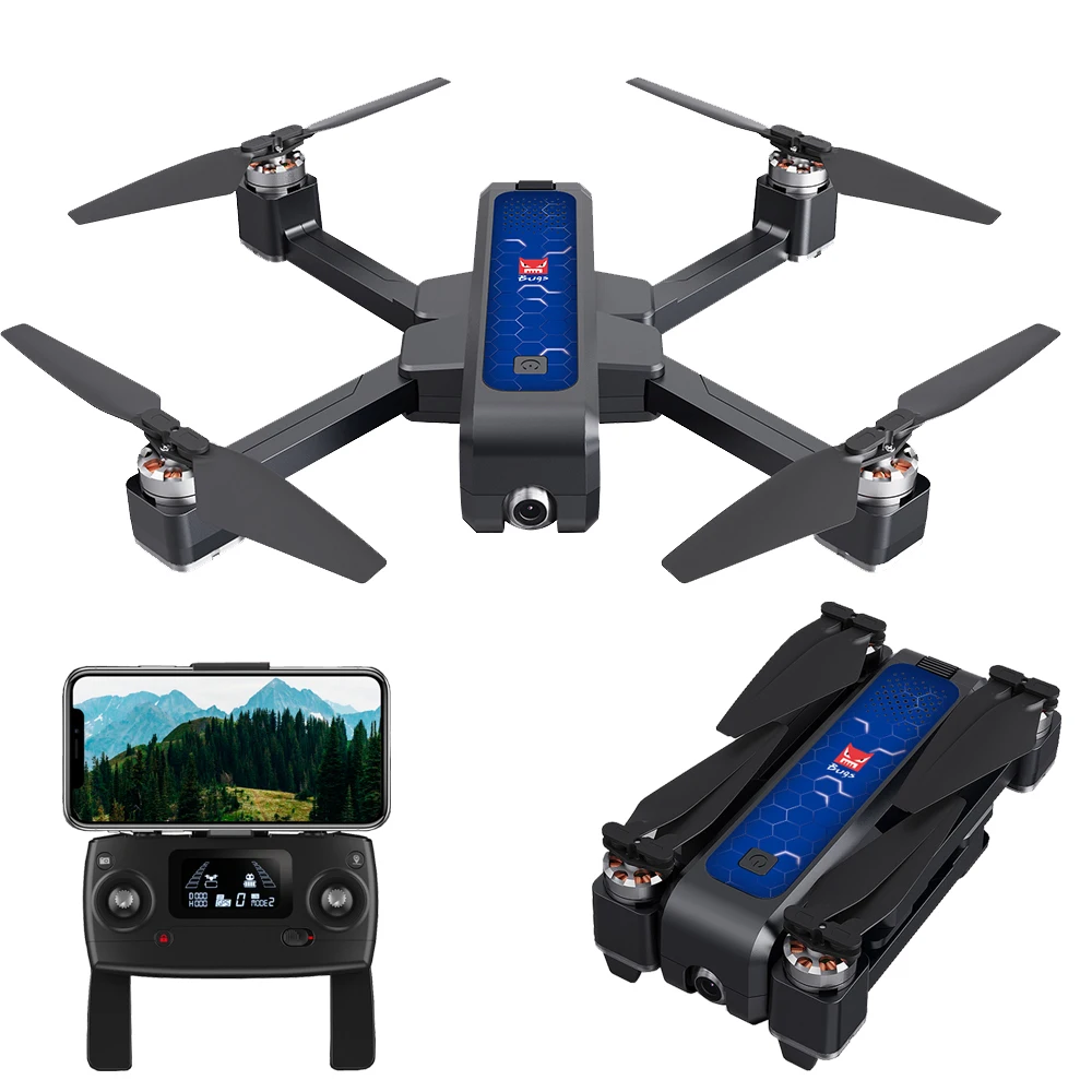 Складной Дрон MJX Bugs 4 Вт GPS Wi Fi FPV HD камера|Радиоуправляемые самолеты| |