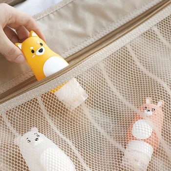 

Animal Portable Cartoon Bear Penguin Silicone Travel Case Organizer Shampoo Shower Gel Lotion Storage Refillable Bottle