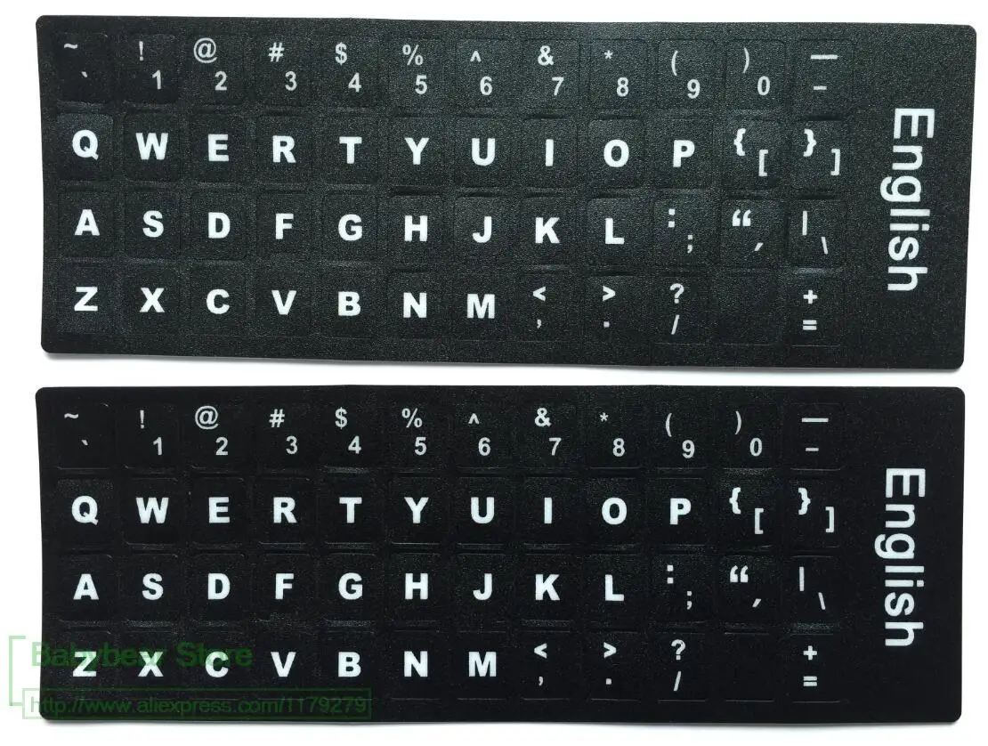 2pcs/lot High quality English Keyboard Sticker English Alphabet For