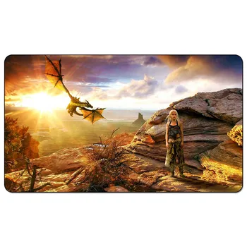 

Game of Thrones Daenerys Targaryen Gragon mother Playmat Magic Playmat A Song of ice and fire Playmat For Board Game Table Mat