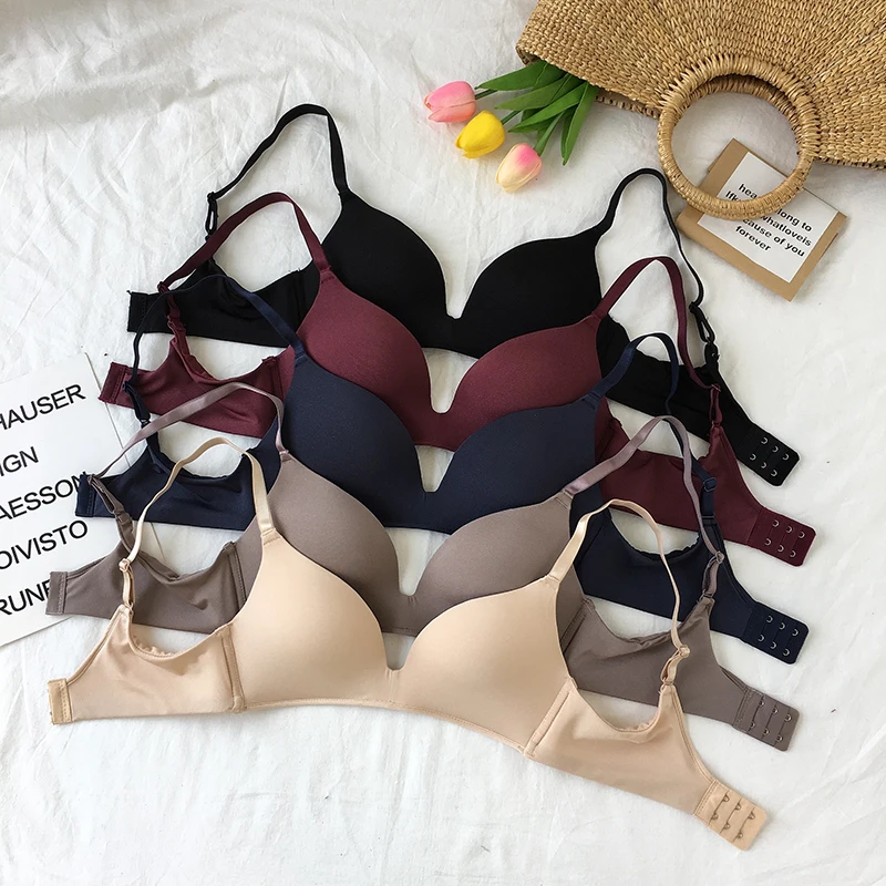 

Sexy Secret Bras For Women Push Up Lingerie Seamless Bra Wire Free Bralette Backless Plunge Intimates Female Underwear