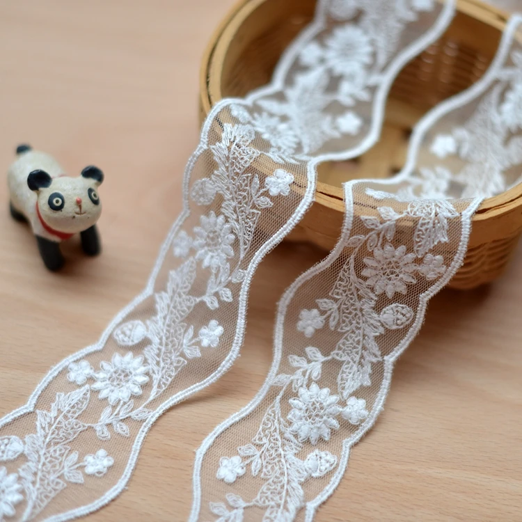 hot sale Net cloth embroidery lace diy accessories small pure and fresh delicate feel good 4.2 cm F263 | Дом и сад