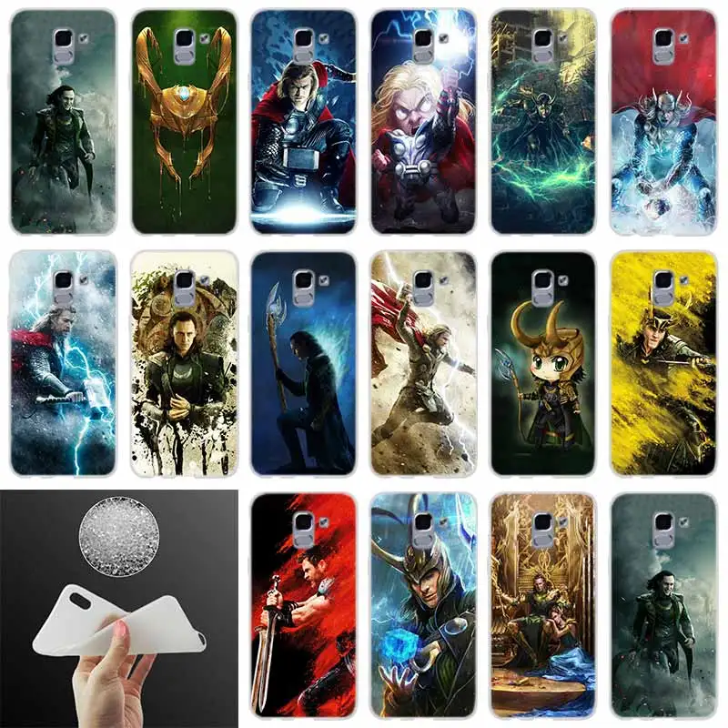 

Soft silicone Phone Cover Marvel Loki Thor FOR Samsung Galaxy J6 J4 J8 J7 2018 Plus J3 J5 J7 Prime Pro 2017 2016 case