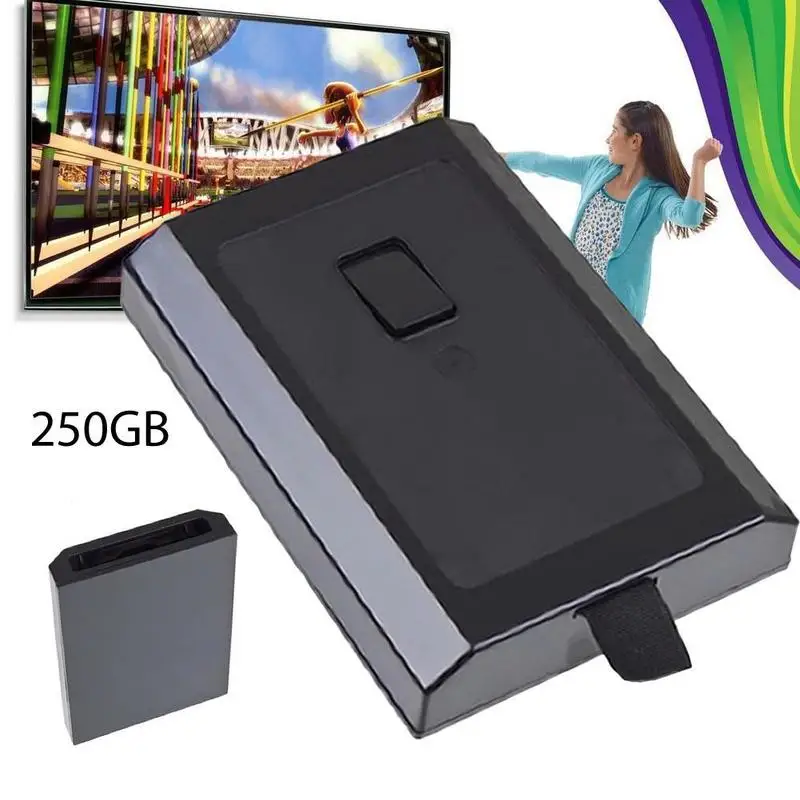 

250GB HDD Enclosure for Xbox 360 Slim 1 Pcs Internal Hard Disk Enclosure Enclosure Case Slim Black