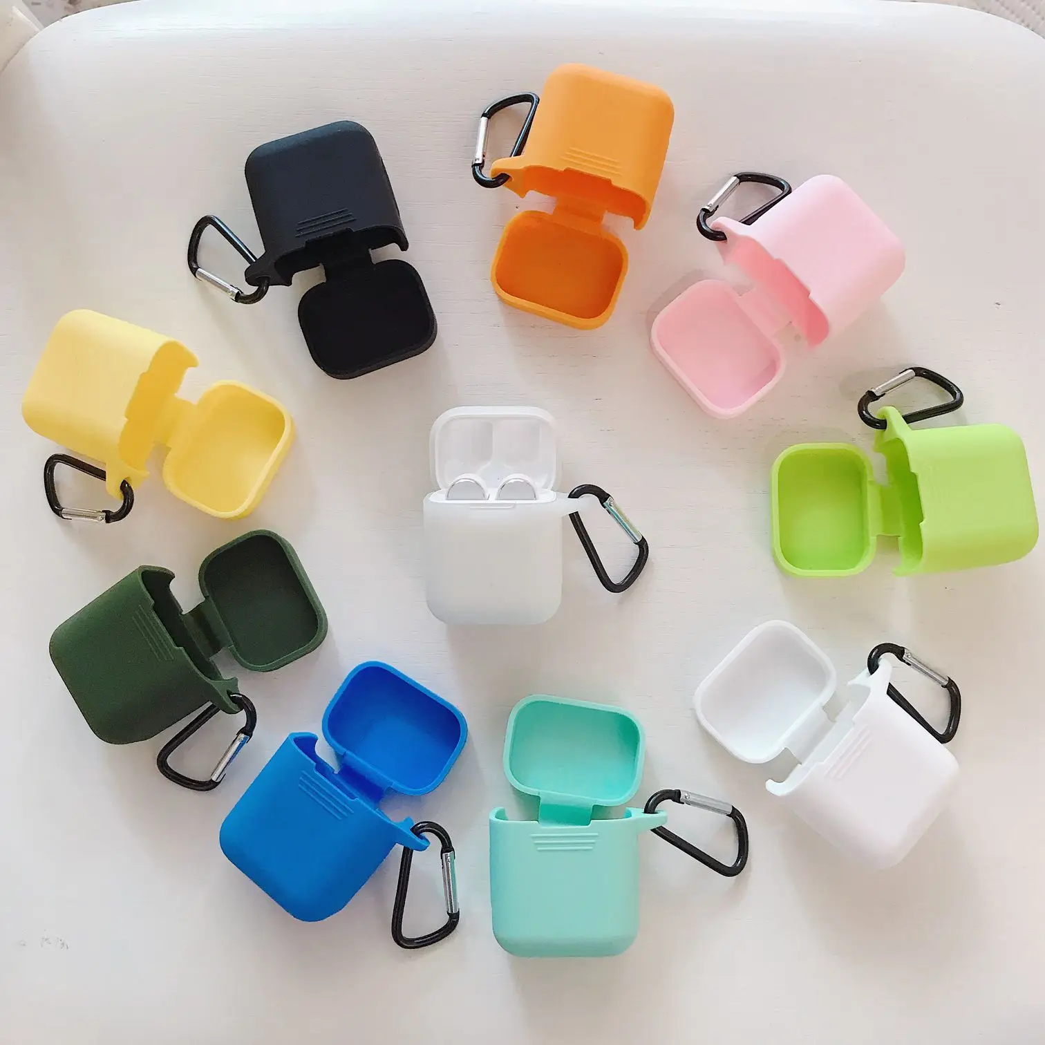 Silicone Shockproof Protective Cover Case Skin For Apple AirPods Earphone SP1