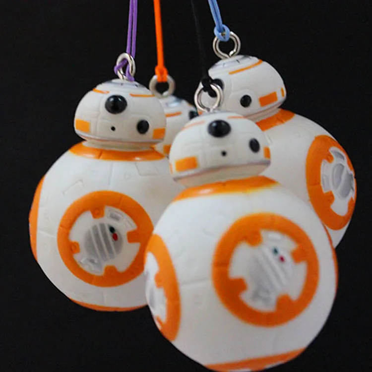 

Free shipping 2.7''=7CM Star Wars The Force Awakens BB8 BB-8 Droid Robot Action Figure PVC Pendant for best gift