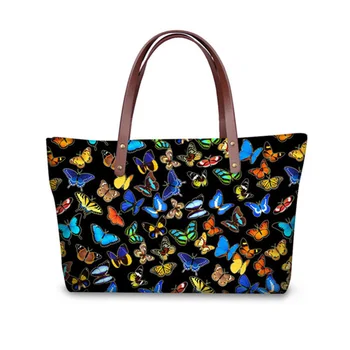 

Wholesale Women Tote Cross-body Bags Animal Butterfly Owl Pattern Shoulder Shopping Bag for Female Luxury Handbags