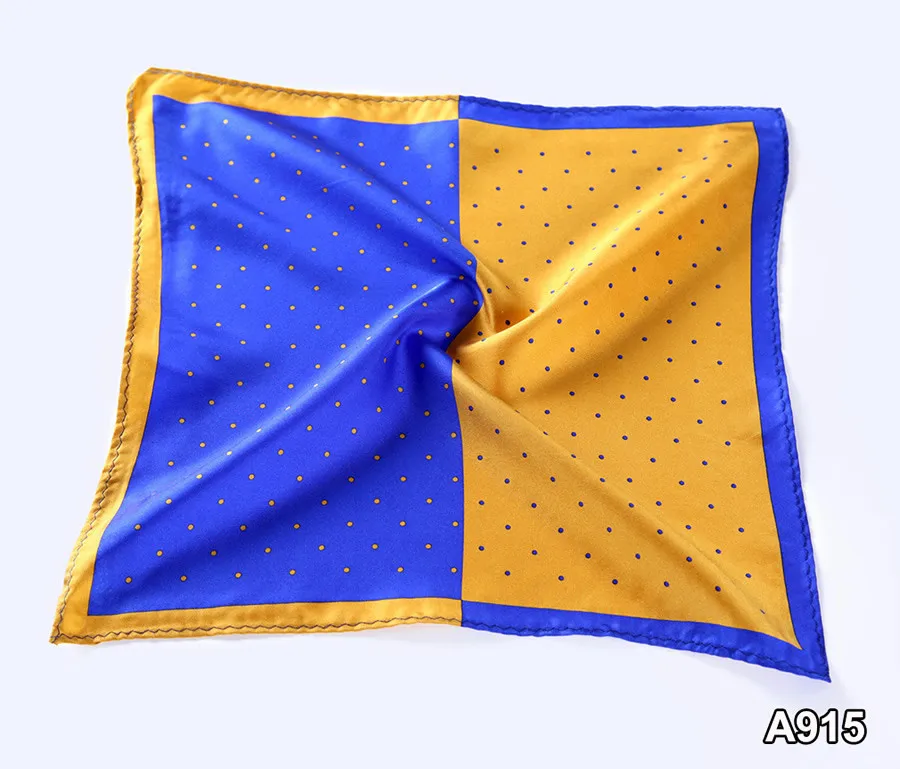 A915,HN14B)  Blue Yellow Polka Dot 33cm (3)