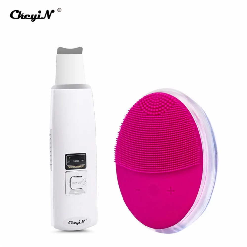 

Portable Ultrasonic Skin Scrubber Electric Deep Cleaning Iontophoresis Device Cutin Remover Exfoliator Cleanser Beauty Machine37