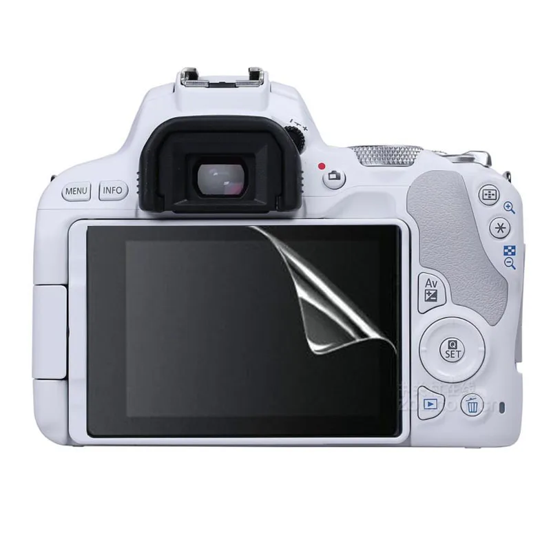 

3 x Clear Soft PET LCD Display Screen Protector Cover Guard for Canon EOS 200D Rebel SL2 / Kiss X9 Protective Film Protection