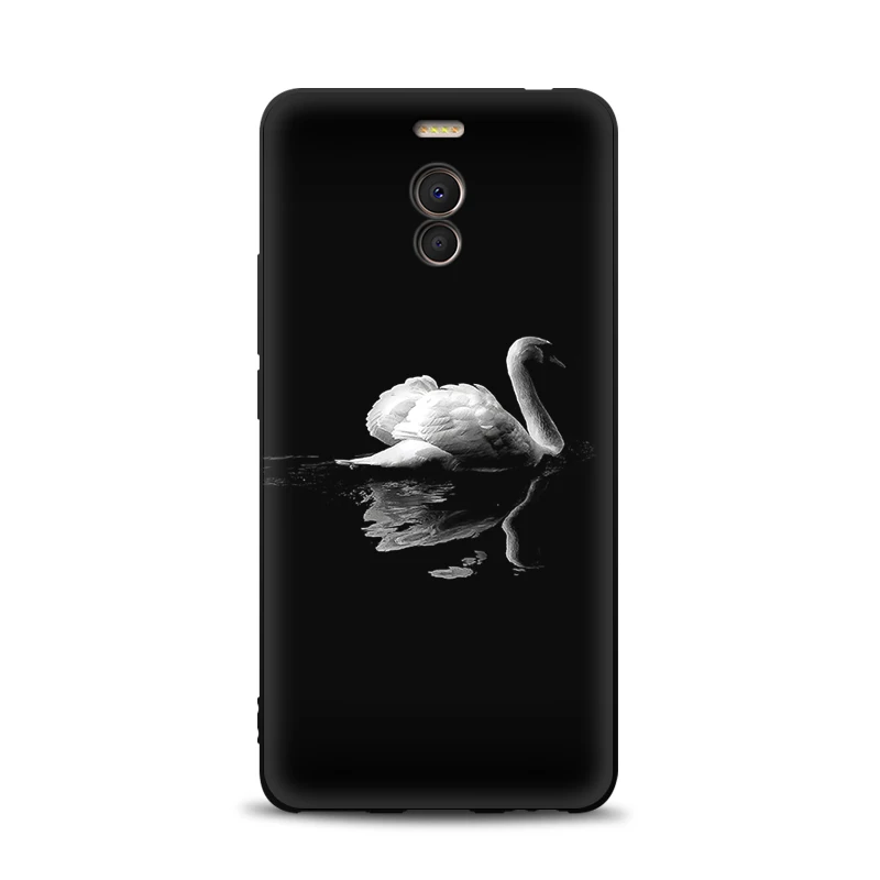 JURCHEN Soft Tpu Back Cover For Meizu M6 Note Case Silicone Matte Exquisite Print Phone Case For Meizu M6 Note Case Meizy Note 6 cases for meizu black Cases For Meizu