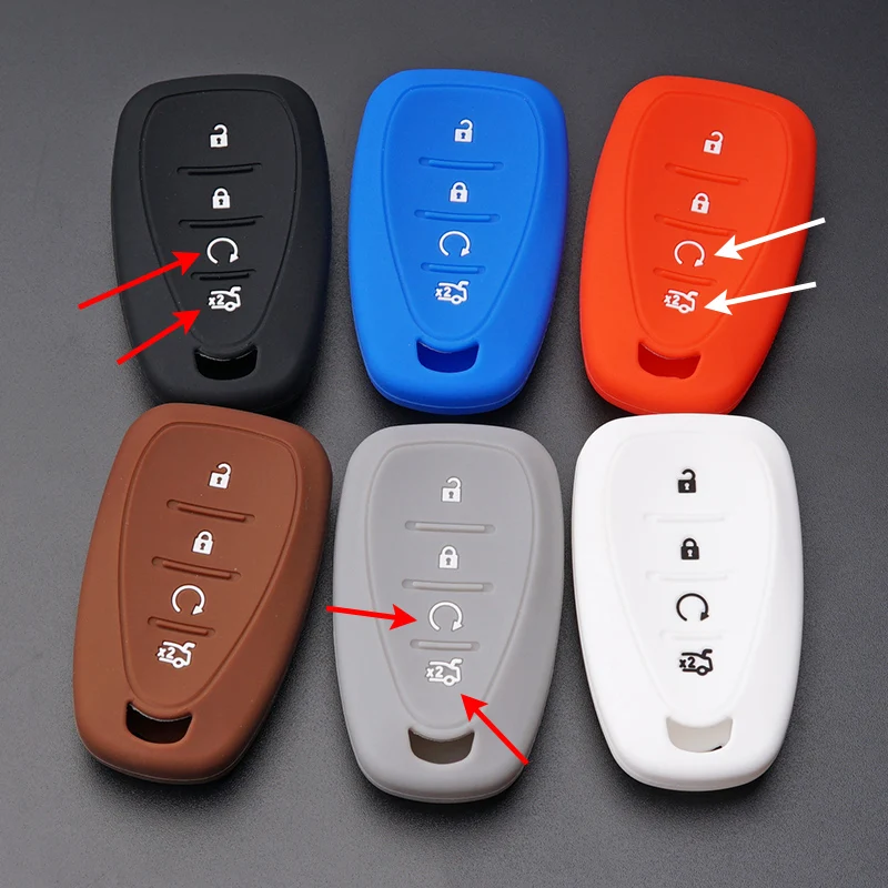 Silicone car key fob cover case hood holder protect set shell skin For