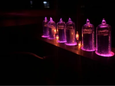 DIY in14 in4 Nixie трубки часы цифровые светодиодные подарок монтажная плата комплект PCBA