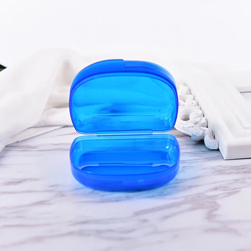 

Dental Tray Box Medical Silicone Transparent Sleep Apnea Night Guard Anti Snore Device Tongue Retainer