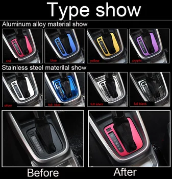 

New Bolaxin Car interior AccessoriesAluminum Alloy/Stainles Gear Panel Cover Sticker Modified Sticker for Suzuki Vitra /Feng Yu