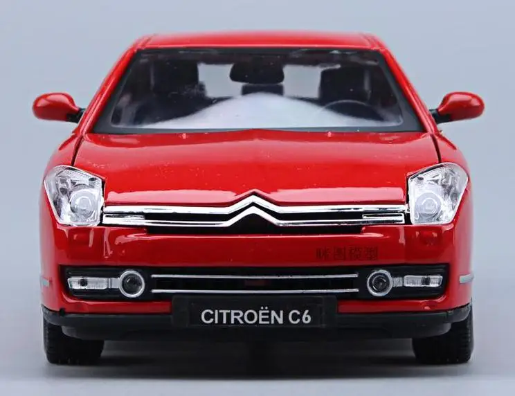 1:18 передовые модели автомобилей из сплава, высокая имитация Citroen C6, металлические Литые 4 двери, Коллекция игрушечных автомобилей