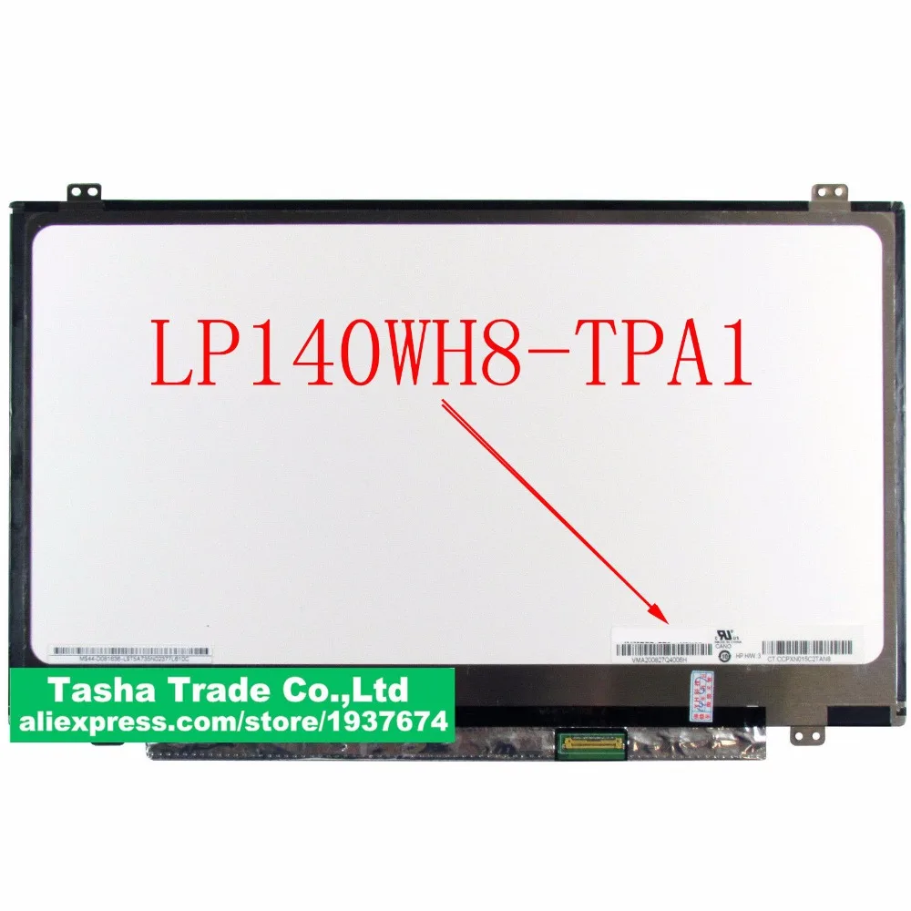 

Original LP140WH8-TPA1 LP140WH8 TPA1 TFT LCD Screen LED Display eDP 1366x768 30 pin