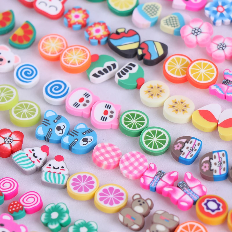 

Slime Supplies Kit Fluffy Slime Fruit Polymer Clear Slime Putty Clay Nail Artt Addition Fimo Slices Slide Charms