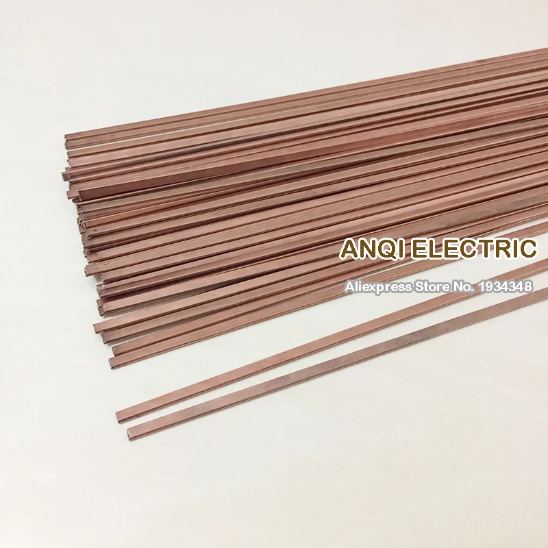 10 шт Плоские сварочные электроды из фосфорной меди 1 2*3 2*500 мм|welding rod|copper welding rodrod weld