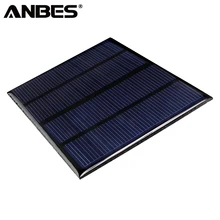 ANBES Solar Panels 12V 1.5W Mini Solar Cells Epoxy Polycrystalline Silicon DIY Solar Panels 150mA Solar Module 115x85mm