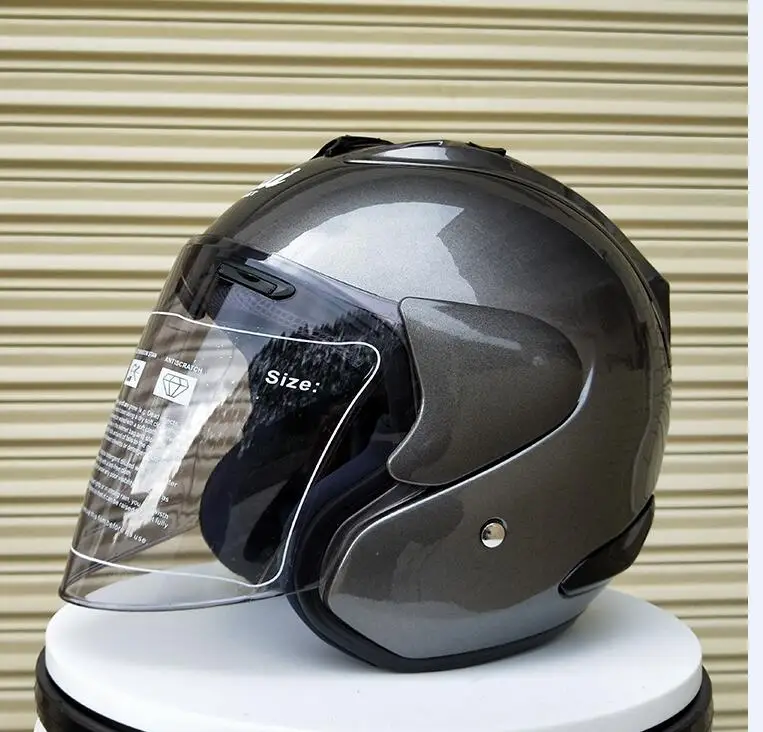 Горячая Распродажа ARAI R4 moto rcycle шлем jet винтажный шлем с открытым лицом Ретро 3/4 полушлем casco moto capacete moto ciclismo, Capacete - Цвет: Серый