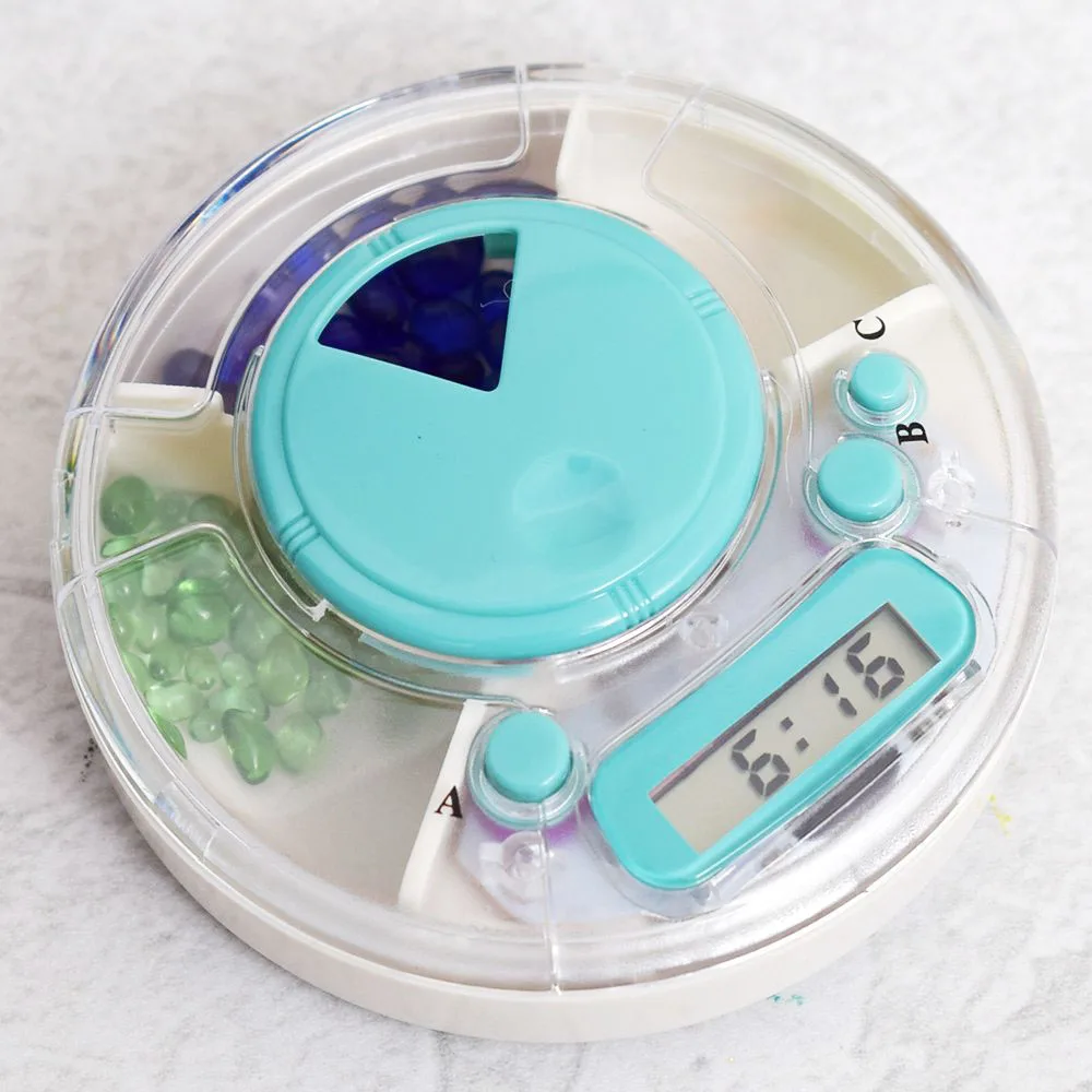 New Digital Pill Box Timer Alarm Clock Reminder Medicine Organizer