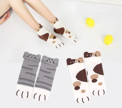 Carnina женские и мужские короткие носки kawaii harajuku art коттоновые Забавные милые кошки