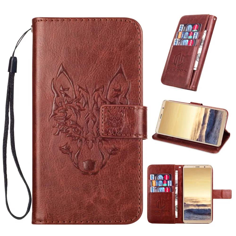 

GUCOON Embossed Skull Wolf Case for Bluboo S3 6.0inch Vintage Protective Phone Shell Fashion Cool Cover Bag