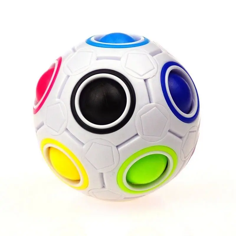 New 360 Cube Rainbow Ball Football Magic Cube Puzzle Educational Toy Rubiks Cube Special Twist Cubes Juguetes Educativo (5)