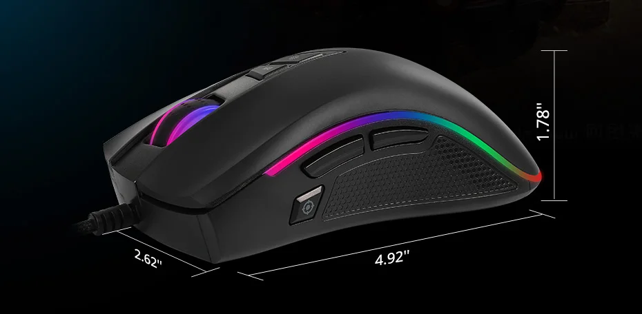 Tronsmart TG007 Wired Gaming Mouse Gamer Computer Mouse with 16.8 Million RGB,9 Programmable Buttons,7200 DPI & Sniper Button (10)