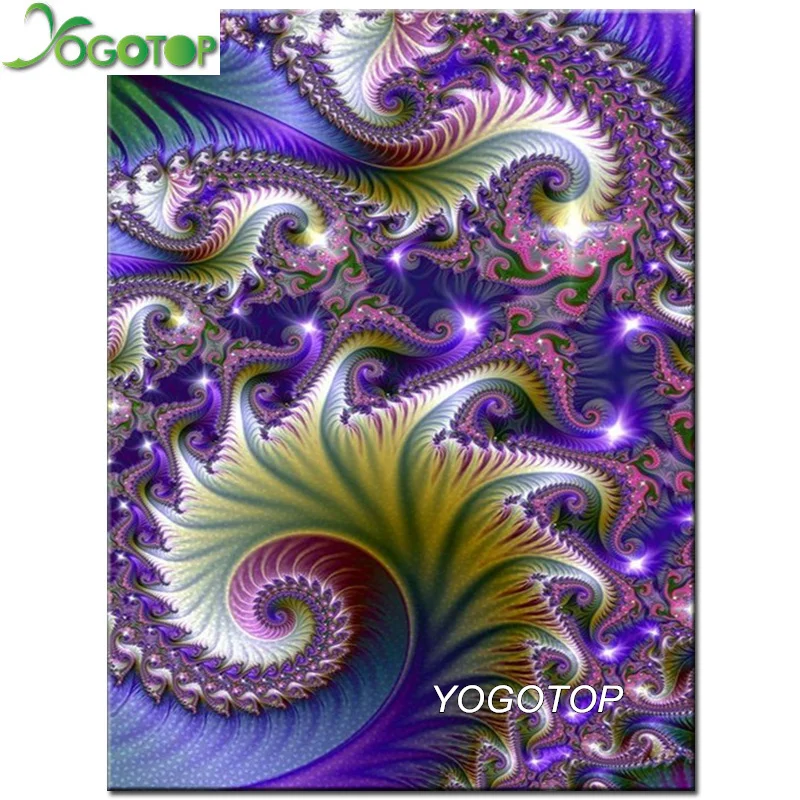 

YOGOTOP 5D DIY Square/Round Diamond Painting Abstract colorful flower Embroidery Full Rhinestone Mosaic Decor Home Gift YY288